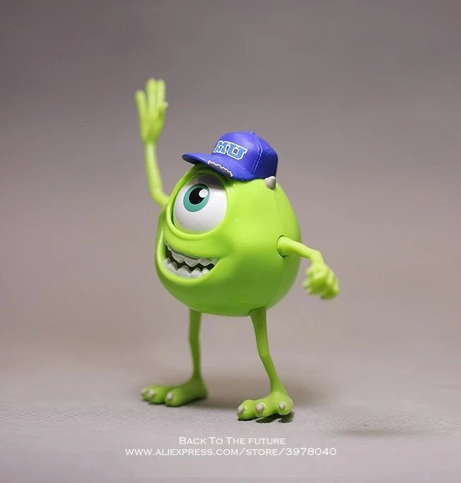 disney monsters university mike wazowski mr q 10cm action figure anime mini decoration pvc collection figurine toy model gift free global shipping