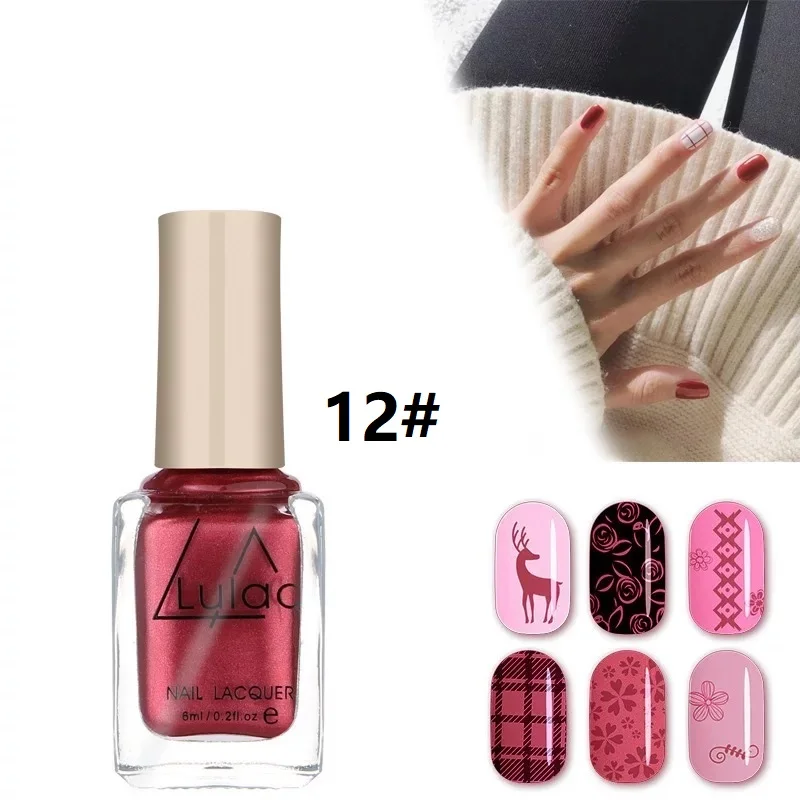 6 мл Лак для ногтей лак натуральная сухая Форма 12 цветов на выбор спрей Гель