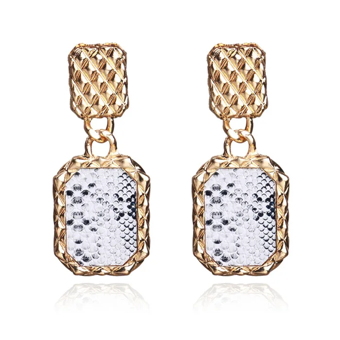 Bestessy, модные серьги-капли ZA из смолы для женщин, свадебные ювелирные изделия, Boho, элегантные блестящие Висячие массивные серьги, деревянные серьги - Окраска металла: 1597