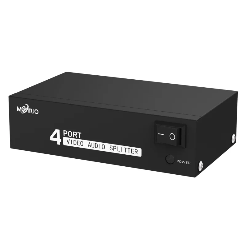 MT VIKI AV распределитель RCA аудио и видео разветвитель 1 в 4 out HDTV проектор с