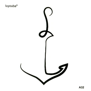 Татуировка непромокаемая временная татуировка якоря, Мужская татуировка с имитацией татуировки, временная тату наклейки, рукав, детская татуировка