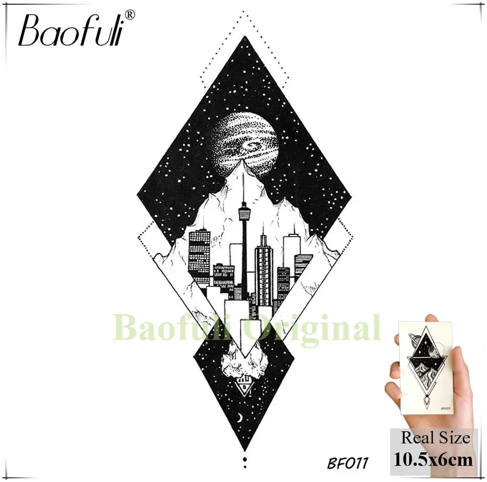 BAOFULI Flash Galaxy Coyote Tribal King Wolf временная татуировка для мужчин водонепроницаемые