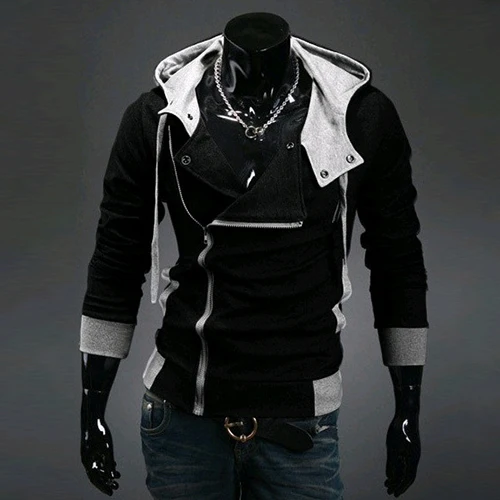 Мужское пальто на молнии для активного отдыха куртка с длинным рукавом теплая