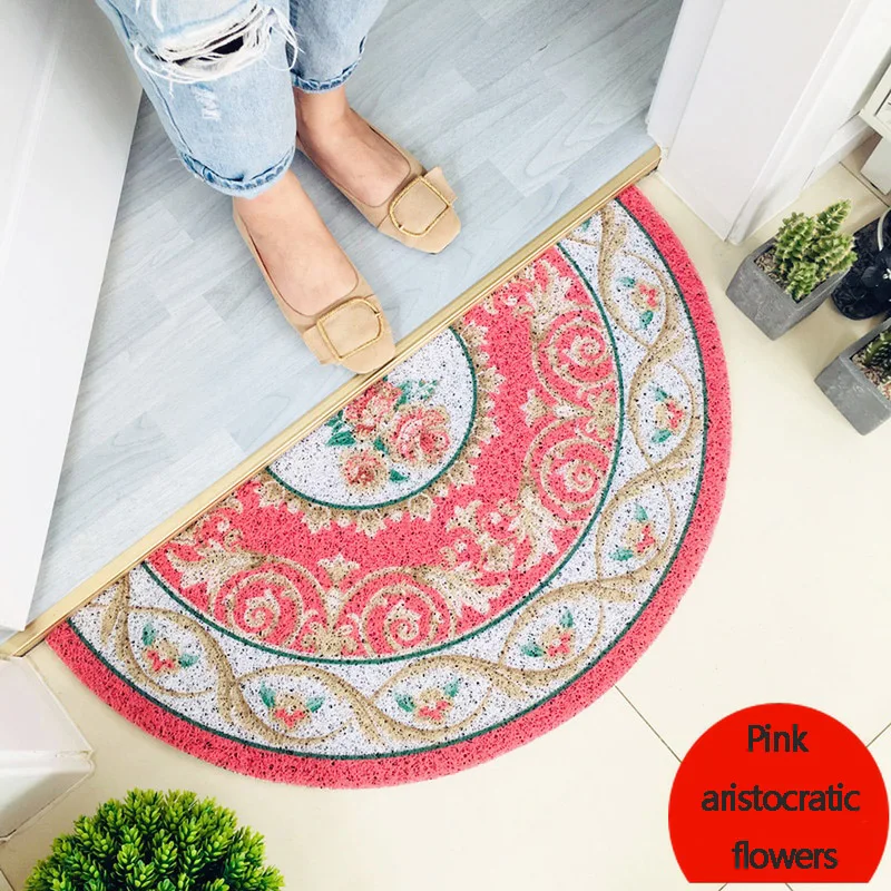 ПВХ шелковая петля пыленепроницаемый коврик d образной формы мандала цветочный