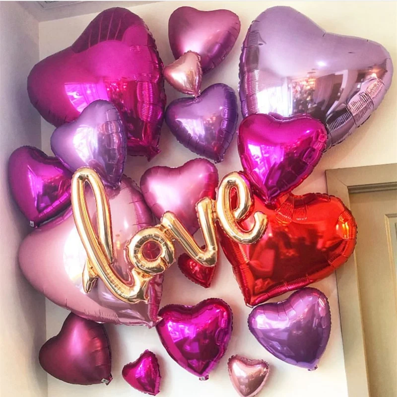 16 дюймов любовный девиз воздушный шар с надписью Love Ruby red TE AMO воздушные шары