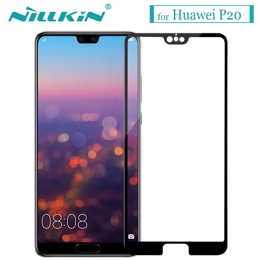 Nilkin для huawei P20 закаленное Стекло Экран Protector Nillkin 3D CP+ MAX полное покрытие Anti-Explosion Стекло фильм для huawei P20