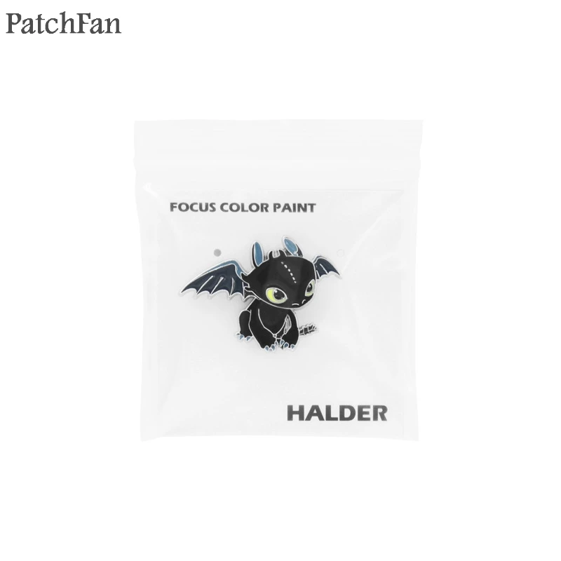 Patchfan Как приручить дракона Беззубик, ночная фурия цинковые булавки para рюкзак одежда сумка шляпа значки броши украшения A1296