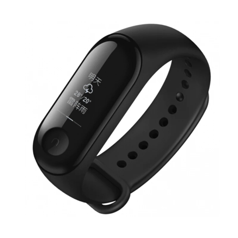 Смарт-браслет Origina Xiaomi Mi Band 3 OLED с сенсорным экраном 0,7" дисплей для сообщений, погода, фитнес-трекер, умные часы