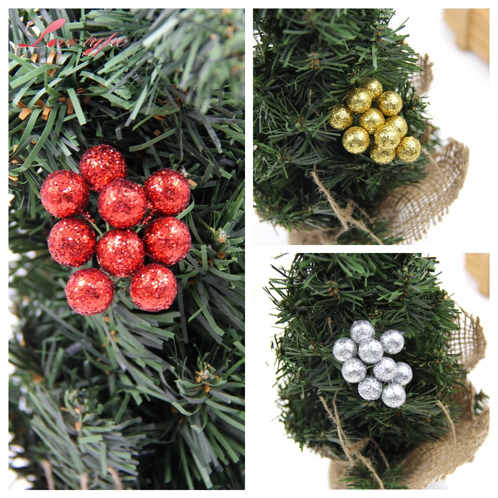 50 шт. блестящие Рождественские цветы искусственные ягоды сделай сам тычинки