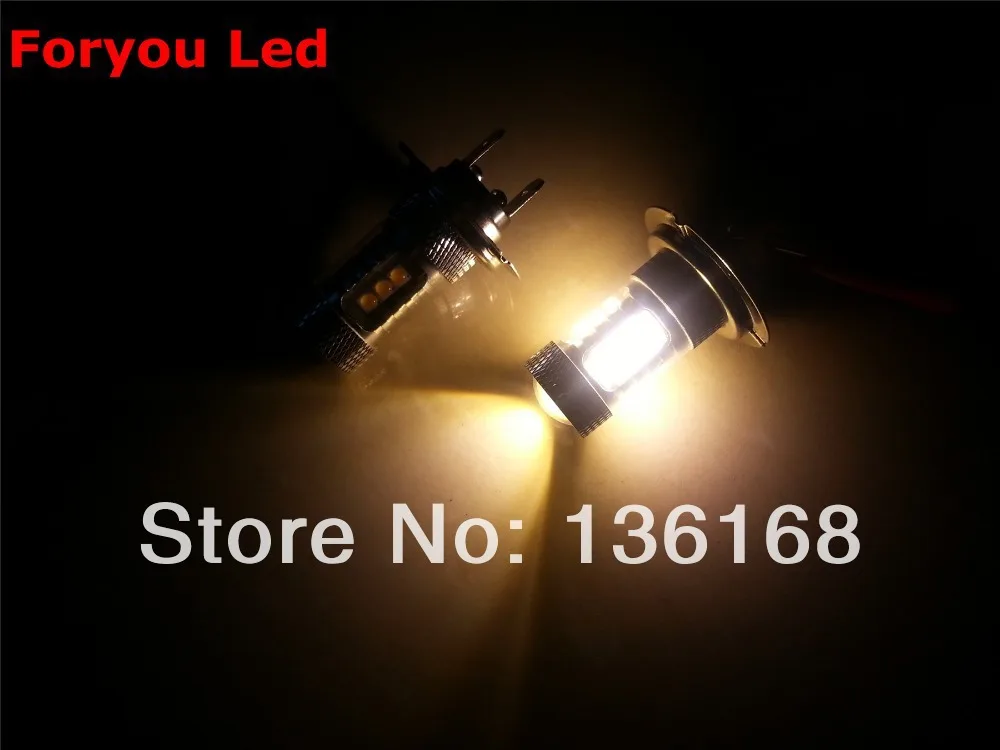 Бесплатная доставка 2 шт./лот Автомобильные противотуманные фасветильник H7 DRL