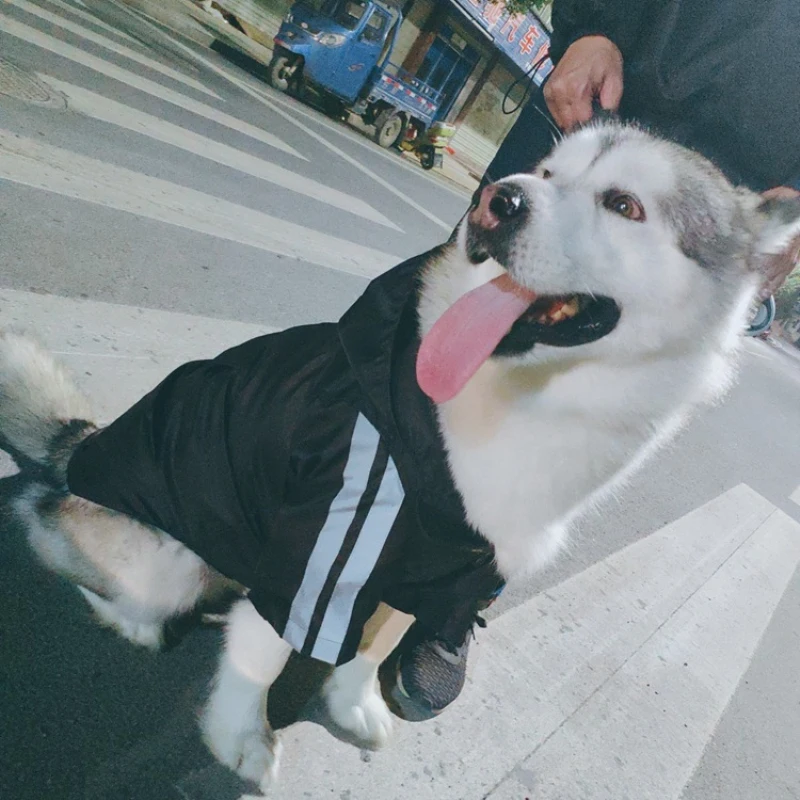 Светоотражающая куртка для собак сезон осень зима Одежда Пудель Bichon Schnauzer