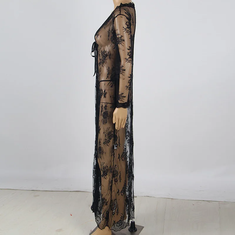 Сексуальное женское прозрачное Сетчатое кружевное нижнее белье больших