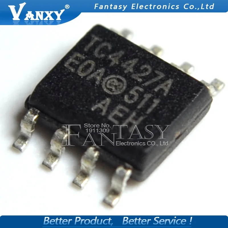 10 шт. TC4427ACOA лапками углублением SOP-8 TC4427 SOP TC4427AEOA TC4427A MOSFET драйвер
