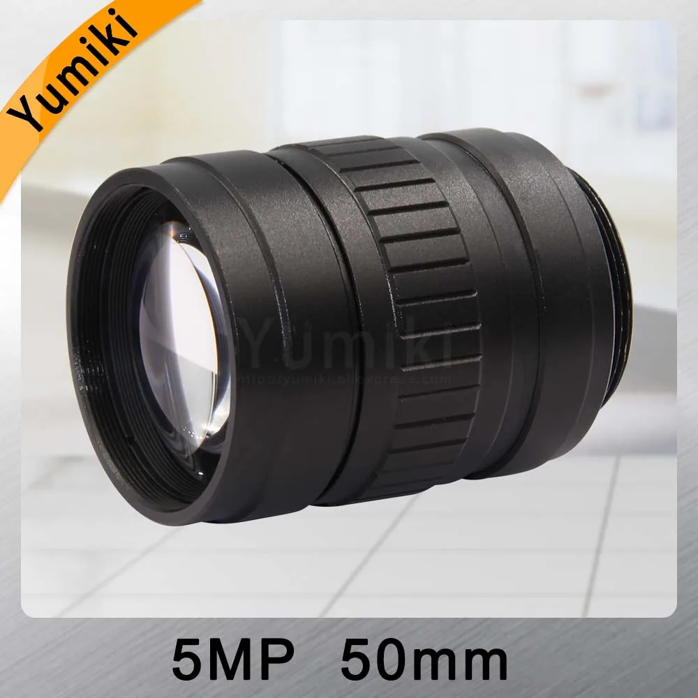 Объектив камеры видеонаблюдения Yumiki HD 5MP 50 мм F2.8 диафрагма 2/" формат изображения C промышленный Мониторинг безопасности дорожного движения