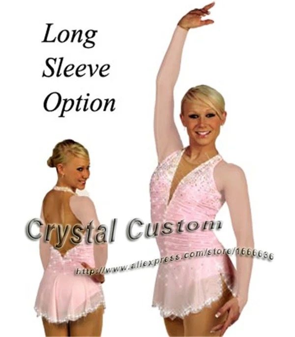 

Girls Ice Skating Dress With Spandex Graceful New Brand Figure Skating Competition Dress DR2624
