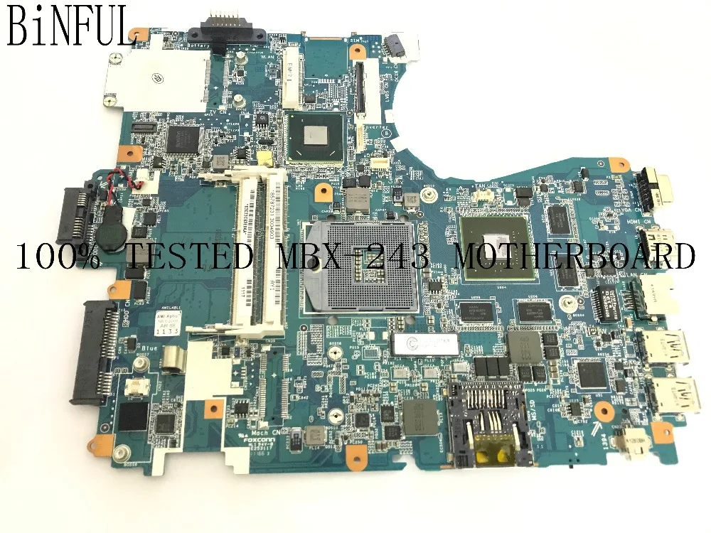 BiNFUL STOCK & NEW материнская плата для ноутбука SONY VPCF23 V081_MP_MB REV MBX 243: 1 GT540M (не подходит rev:
