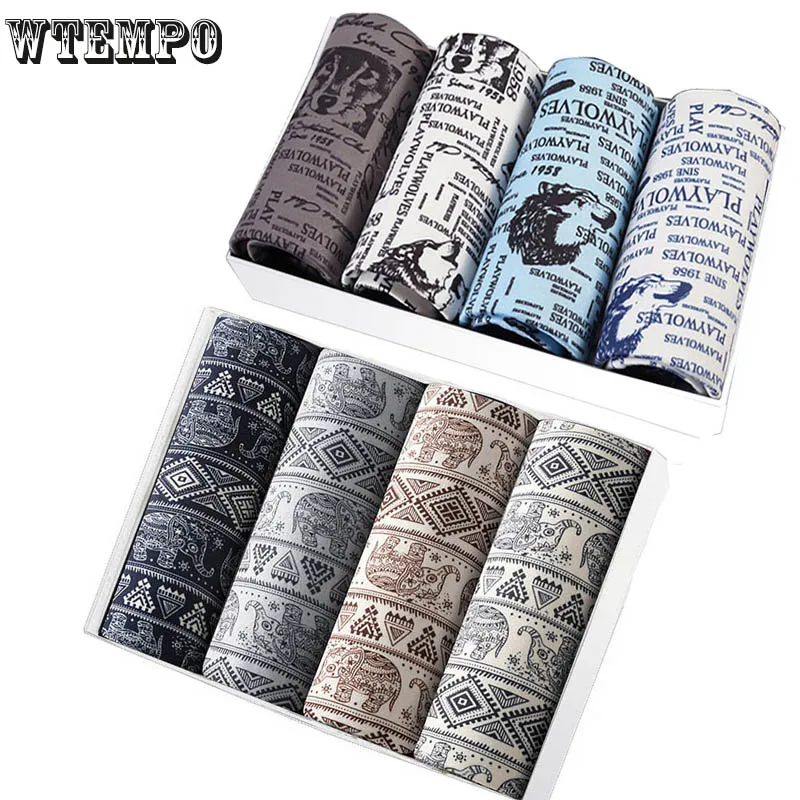 Трусы-боксеры мужские из бамбукового волокна 8 шт. | Мужская одежда