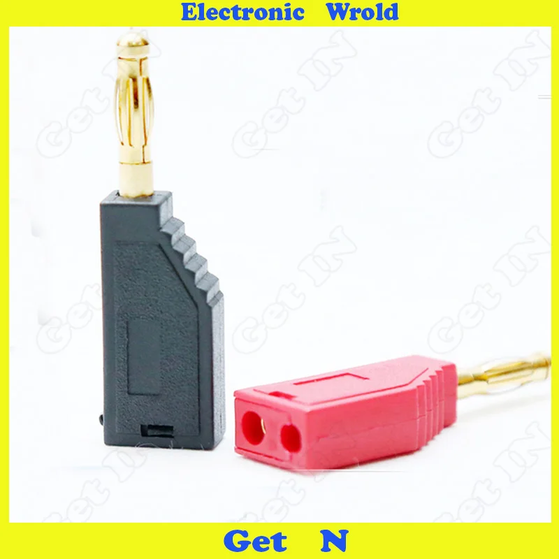 10 шт. 4 мм разъем типа &quotбанан&quot Один полностью покрытый медью Позолоченный