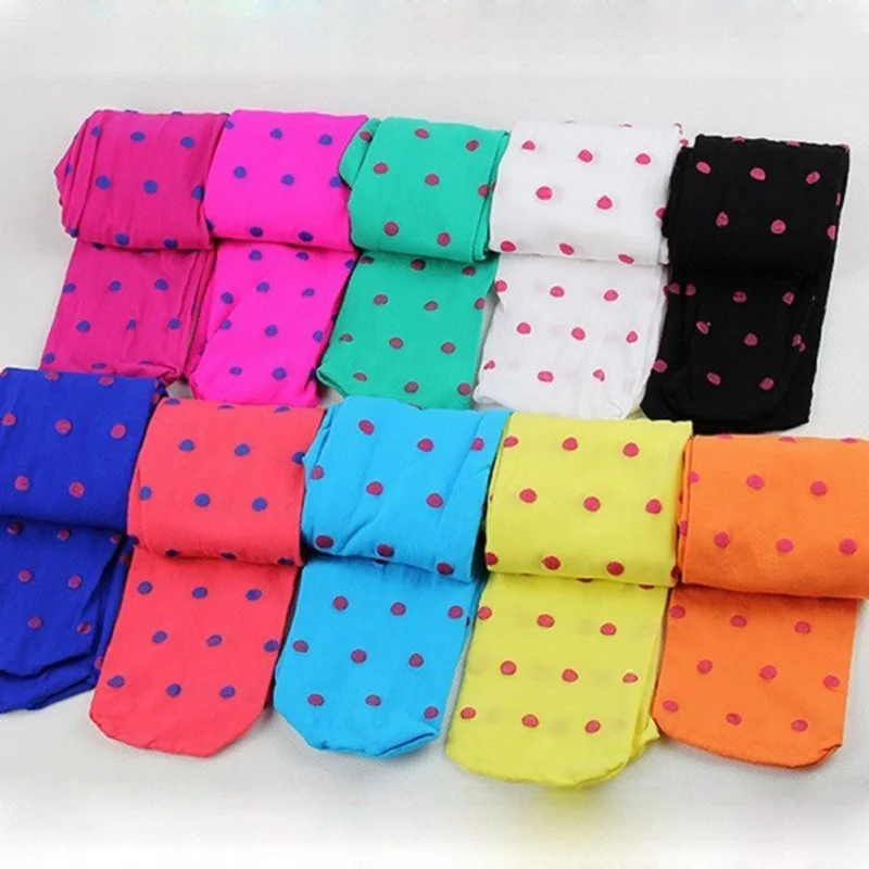 Medias bonitas de alta calidad para ni&ntilde;os y ni&ntilde;as, pantimedias de baile de terciopelo con puntos, de pie completo medias ajustadas, ropa CL0856-2