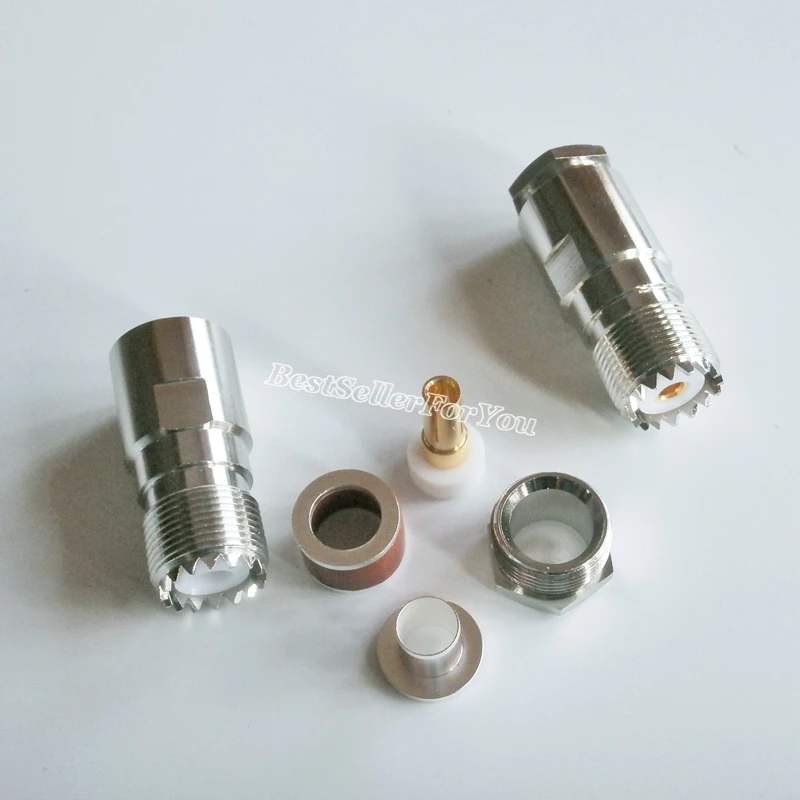 10 шт. UHF SO239 PL259 гнездовой разъем зажим для кабеля RG8 RG165 RG213 LMR400 RG8412|clamp connector|clamps