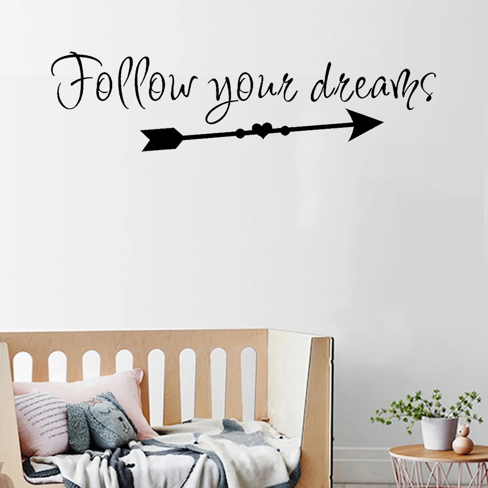 Follow Your Dreams Настенная Наклейка для гостиной настенная бумага художественная