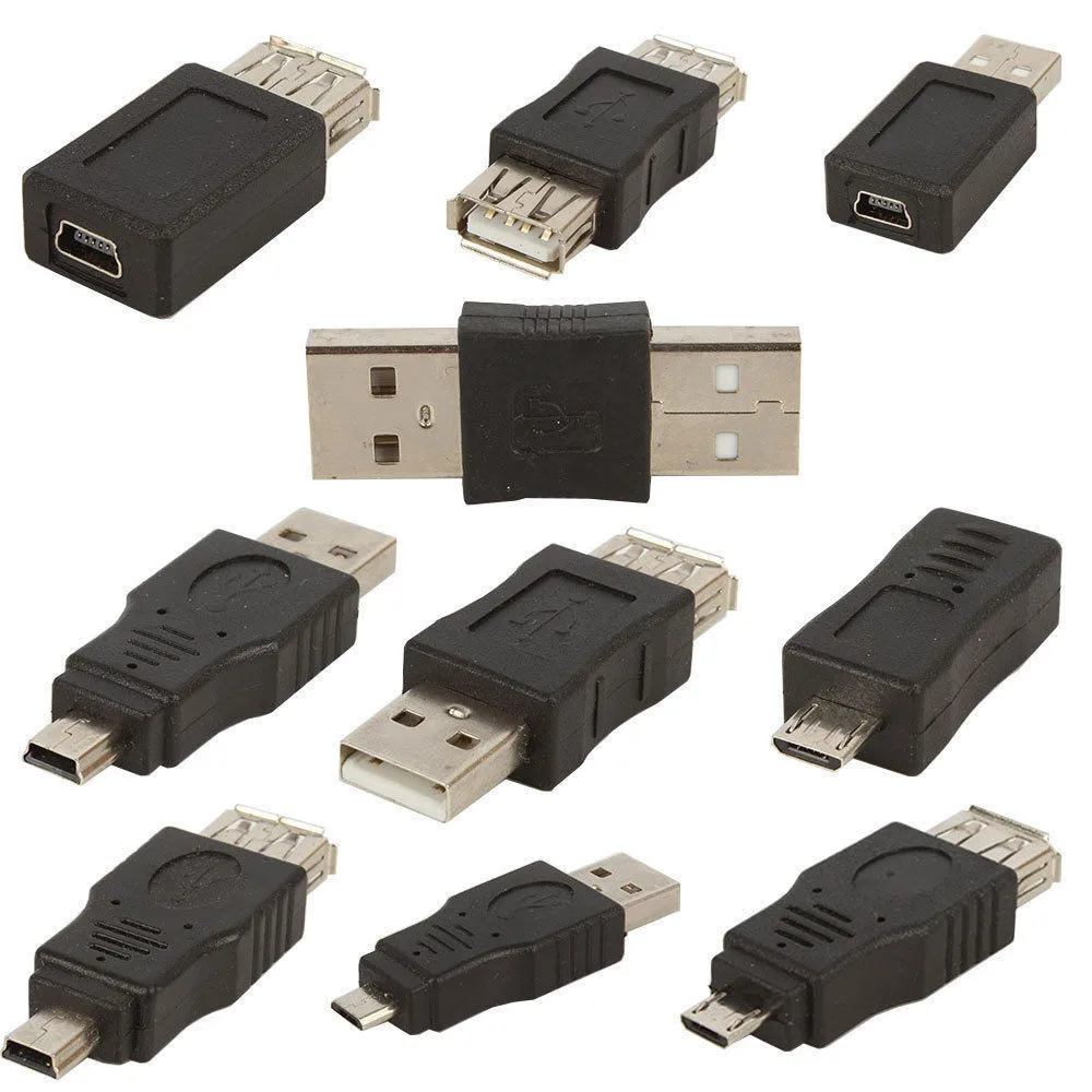 Мини-10 шт. OTG 5pin F/м Mini USB разъем Micro USB адаптер конвертер адаптер «Папа-мама» usb-гаджеты Прямая 3,33_ STW