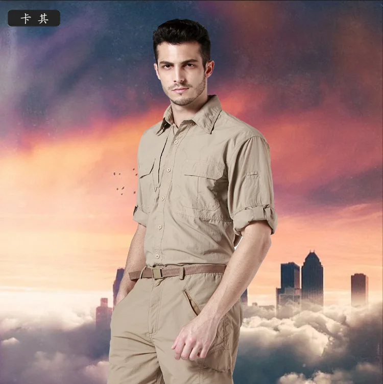 Мужская быстросохнущая дышащая куртка для кемпинга тактические рубашки мужские