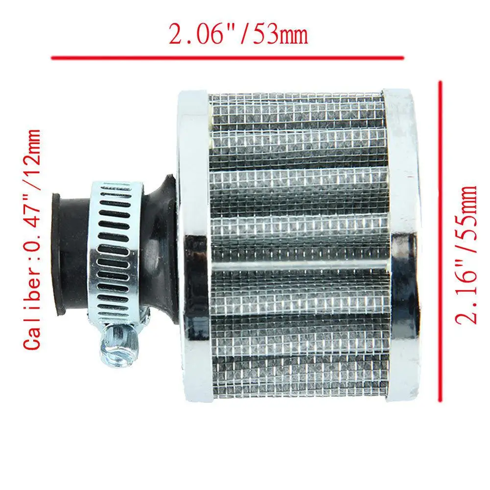 Стрекоза 12 мм воздушный фильтр мотоцикл турбо вентиляционный Картер Breather