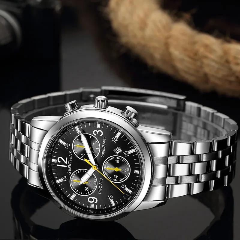 Новинка 2018 мужские часы от топ бренда светящиеся кварцевые наручные