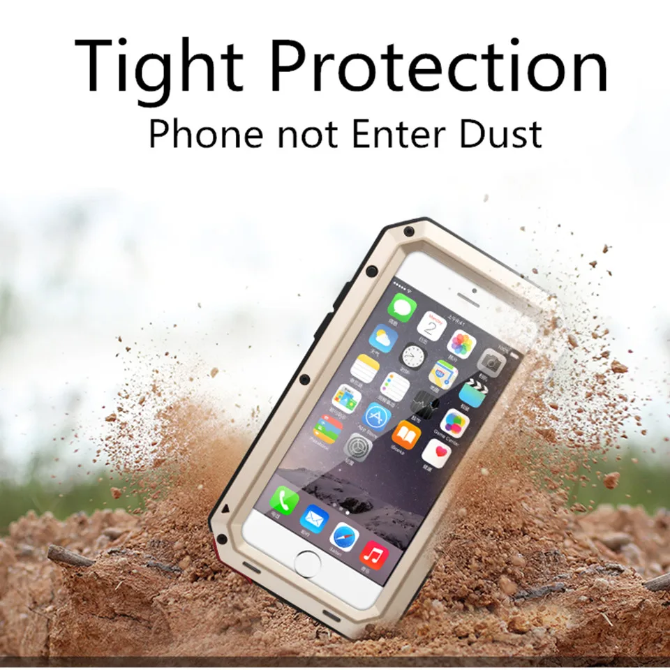 Aluminum Metal Military Shockproof Dustproof Cases for Samsung S7Edge S8 S9 S10 Plus For iPhone 6 6S 7 8 X XR XS MAX Cover |
