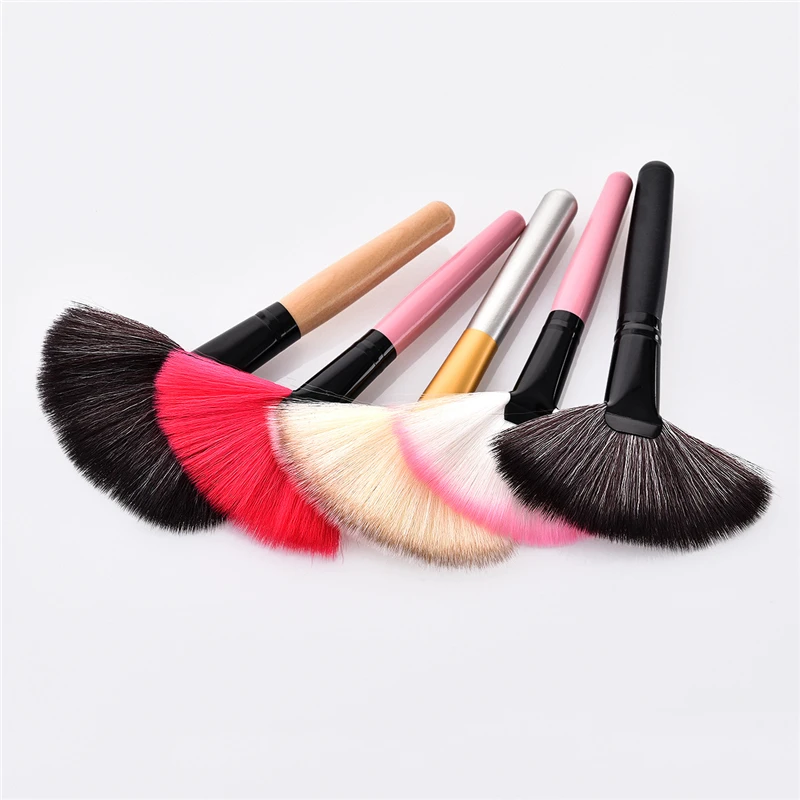 1 шт. мягкая Кисть для макияжа с большим веером основы румян пудры хайлайтера