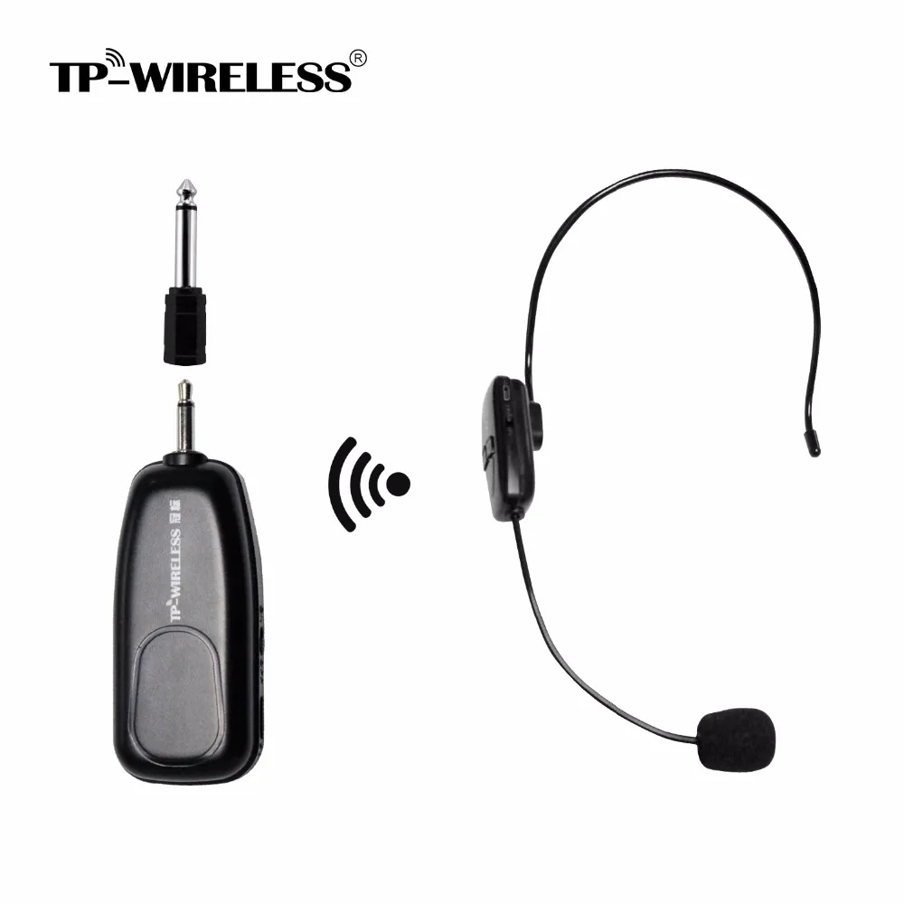 TP-wireless 2,4 ГГц беспроводной микрофон, гарнитура для речи, Мегафон, радиочастотный микрофон для учителя, гида, конференции, беспроводной приемник