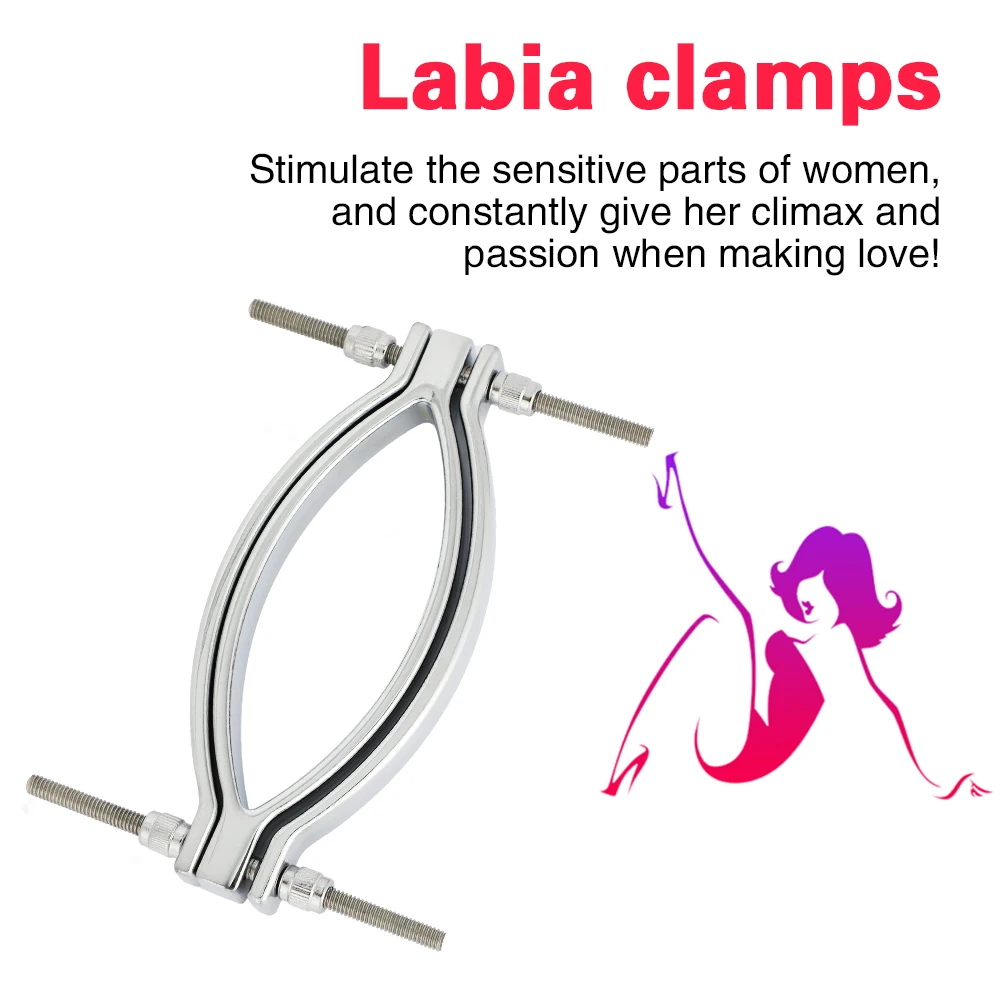 Металлический зажим для губ стимулятор Секс БДСМ бондаж Вагина Speculum взрослых