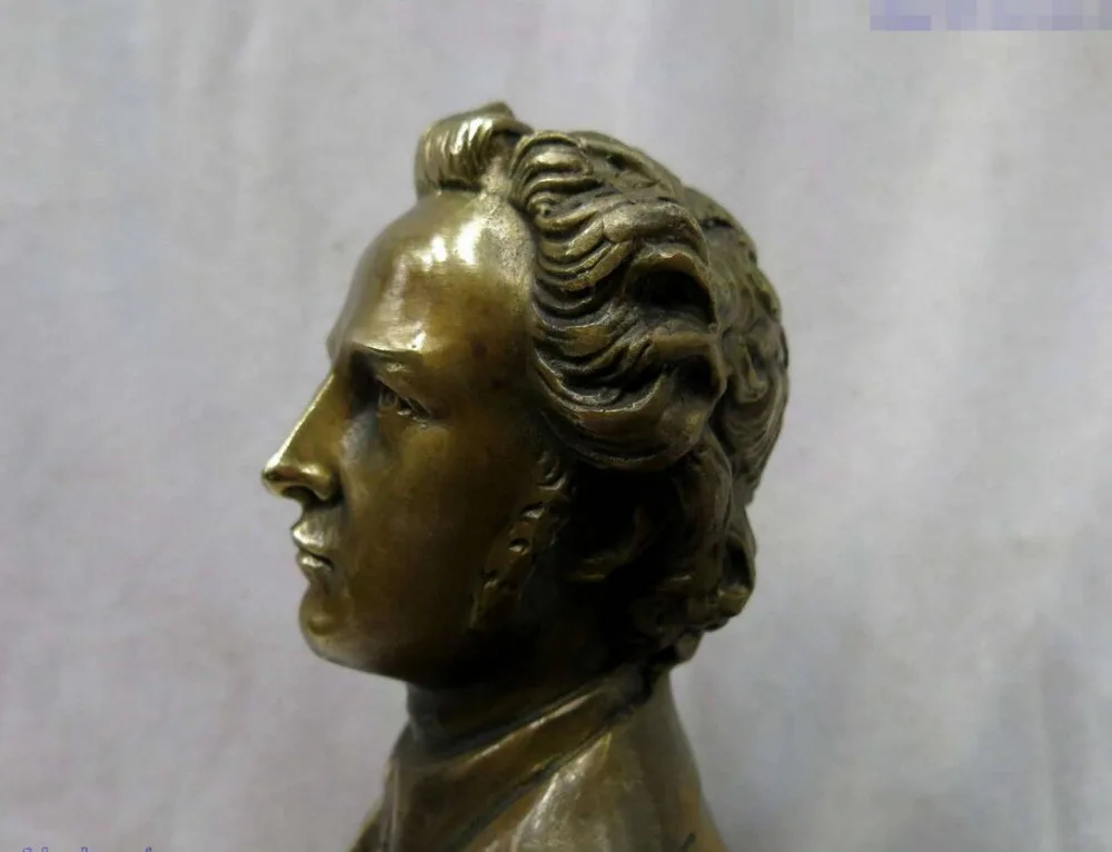 10 &quotКитайская латунная медная резная изящная скульптура из Польши|copper bead|statue of