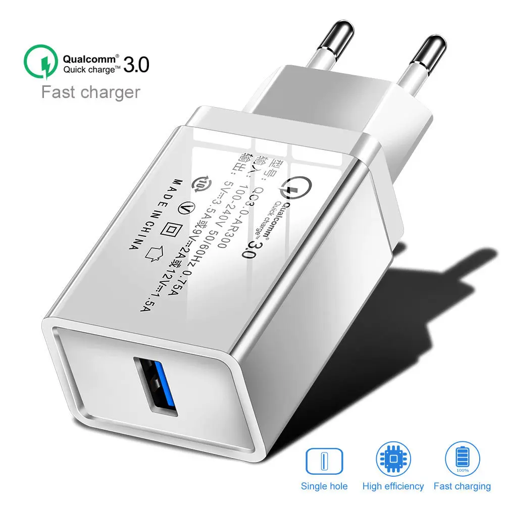 Быстрая зарядка 3 0 USB зарядное устройство быстрый ЕС настенный адаптер Для Doogee Mix