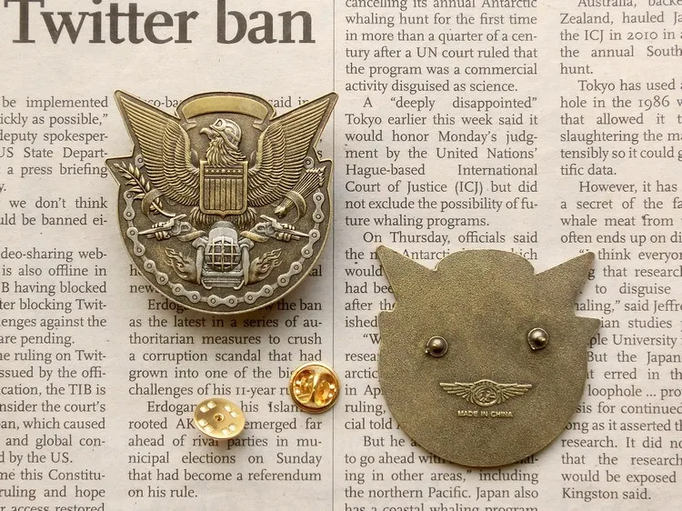 Панк Металлический значок орел вождения мотоцикла локомотив одежда