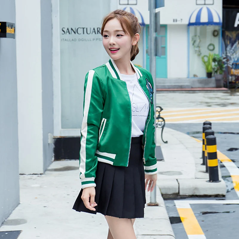 Короткий отрезок осенние куртки 2017 женская обувь новая верхняя одежда с длинным