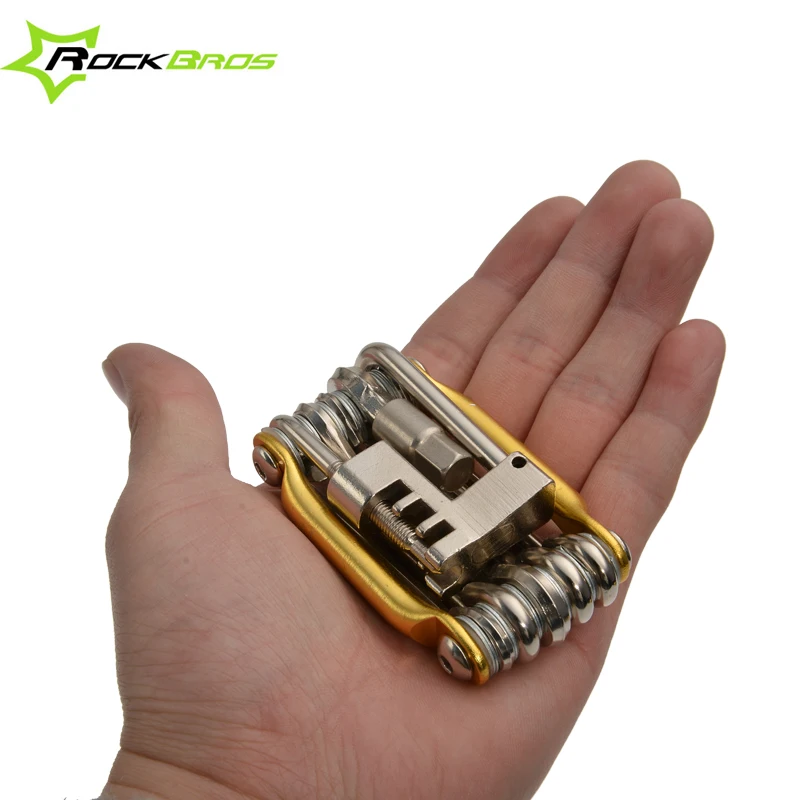 ROCKBROS 11in1 на велосипеде мотоцикле мульти функциональный мини ремонт складной Наборы инструментов Набор