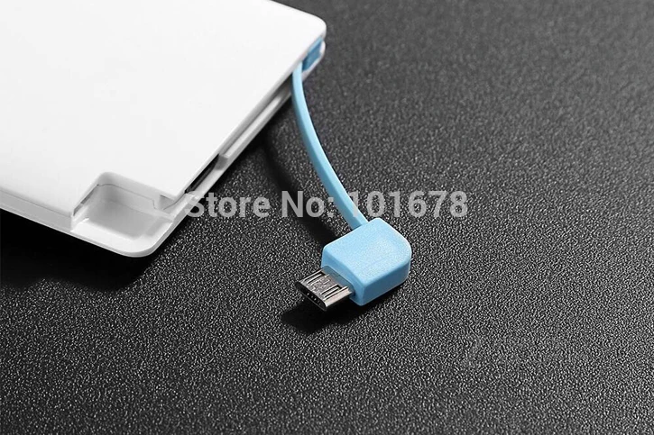 Ультратонкий Портативный Воздуха Карты Power Bank 2000 мАч AA 18560 Внешняя Аккумуляторная