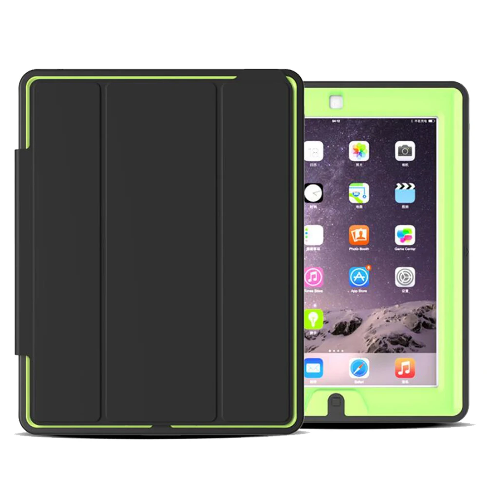 Для Apple iPad 2 3 4 Retina детская безопасная Броня ударопрочный сверхпрочный