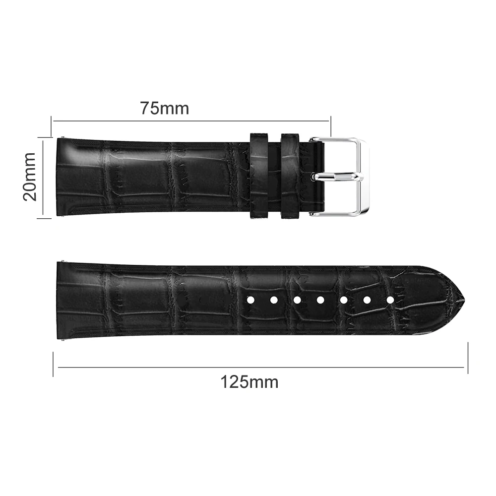Сменный кожаный ремешок Amazfit 20 мм для Xiaomi Huami Amazfit Youth, ремешок на запястье Amazfit Bit, Молодежные Смарт-часы, браслет