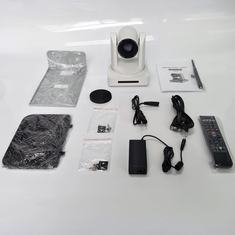 Белый 1080p 50/60fps 30x оптический зум HD IP PTZ видео конференц камера беспроводная с hdmi 3g
