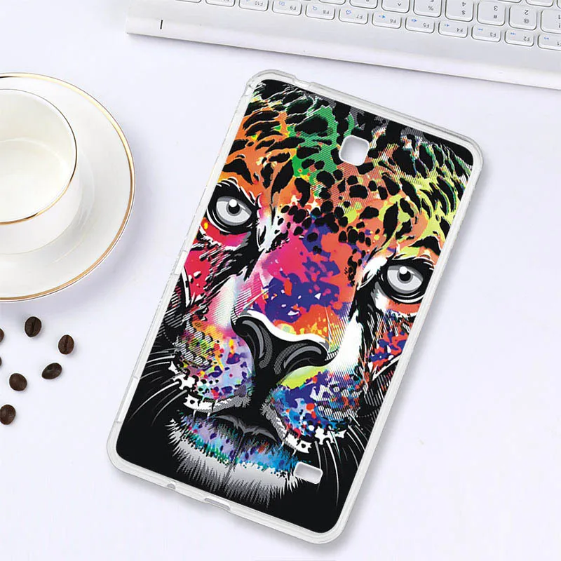 Z010 Чехол с рисунком s для samsung Galaxy Tab A 10,1 7,0 E 9,6 8,0 чехол из силикона TabA TabE P580 T580 T280 T385 T560 T375 чехол для планшета s Tab - Цвет: Z010