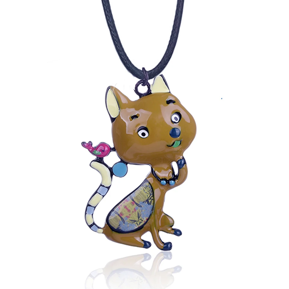 D &amp Rui Женская бижутерия ожерелье животное кошка птица животные подвеска