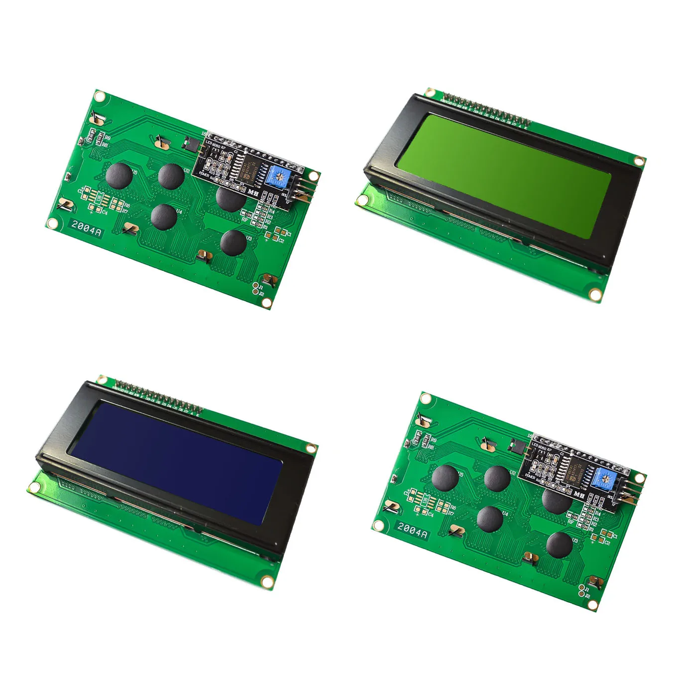 ЖК-дисплей 2004 + I2C 20x4 2004A синий экран HD44780 для arduino характер LCD /w IIC/I2C модуль адаптера