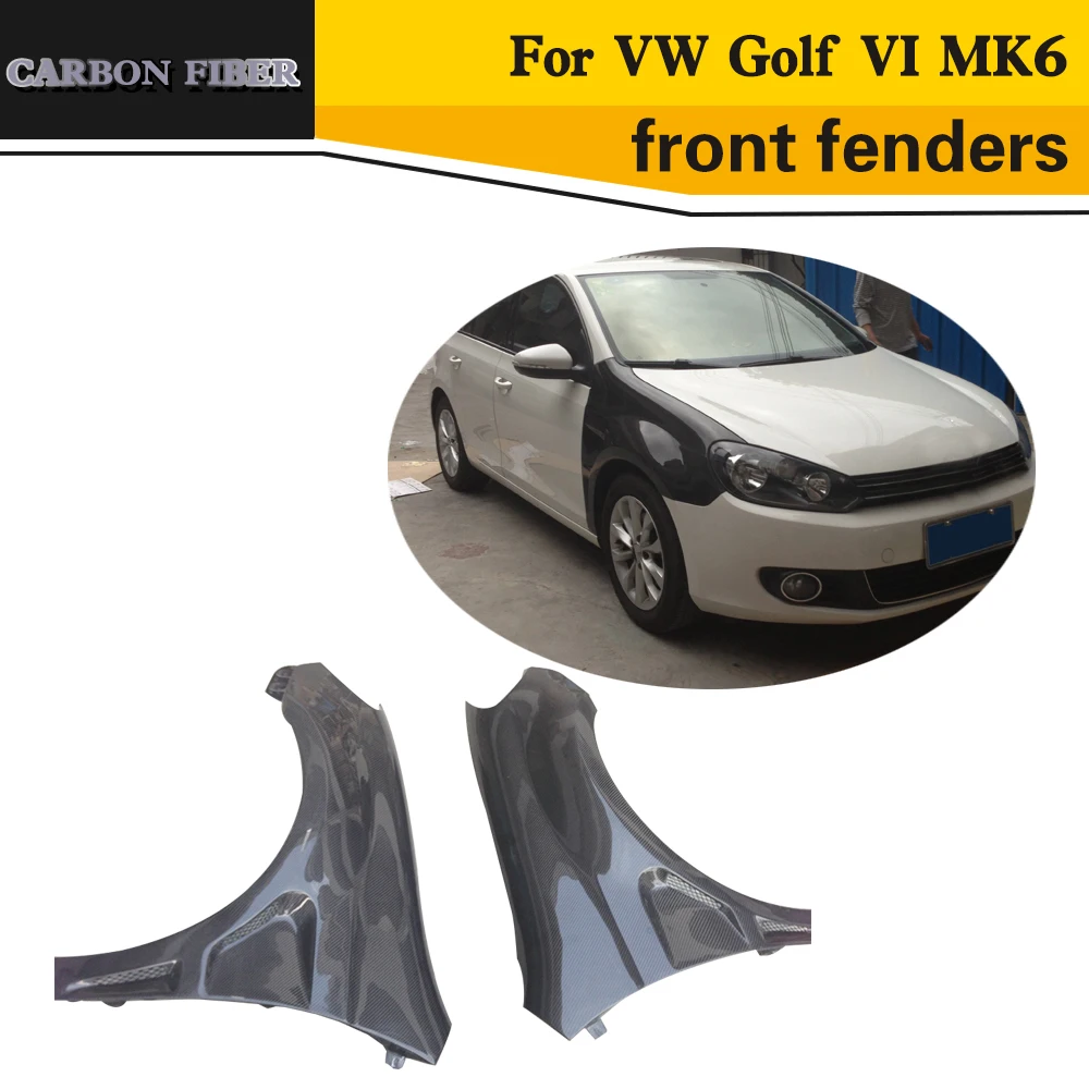 Высококачественные передние гонки из углеродного волокна для Volkswagen VW Golf MK6 GTI R