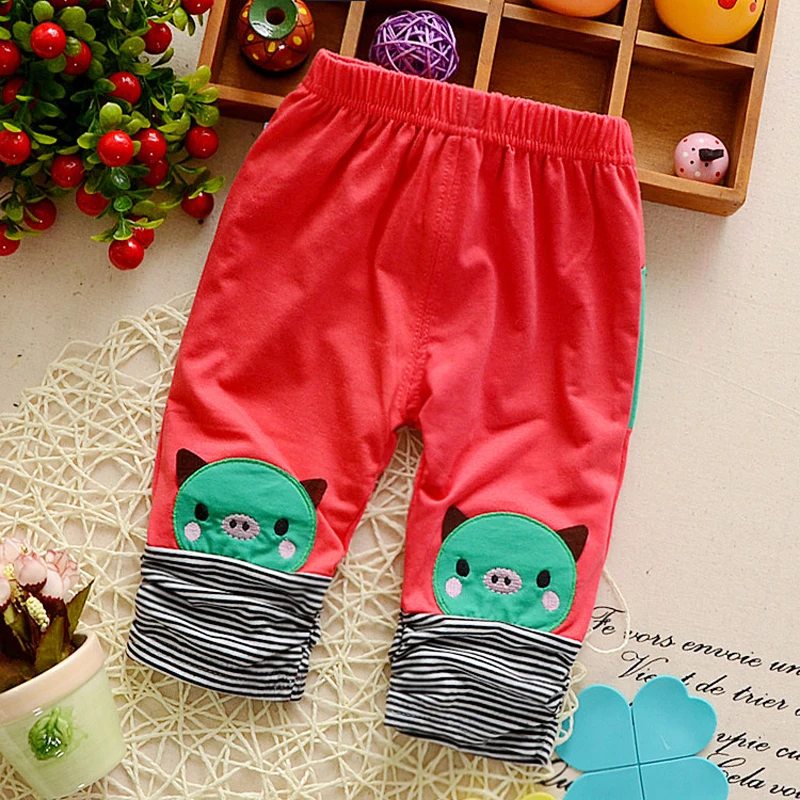 DIIMUU/1 предмет Детская летняя одежда для маленьких мальчиков Брюки с рисунками