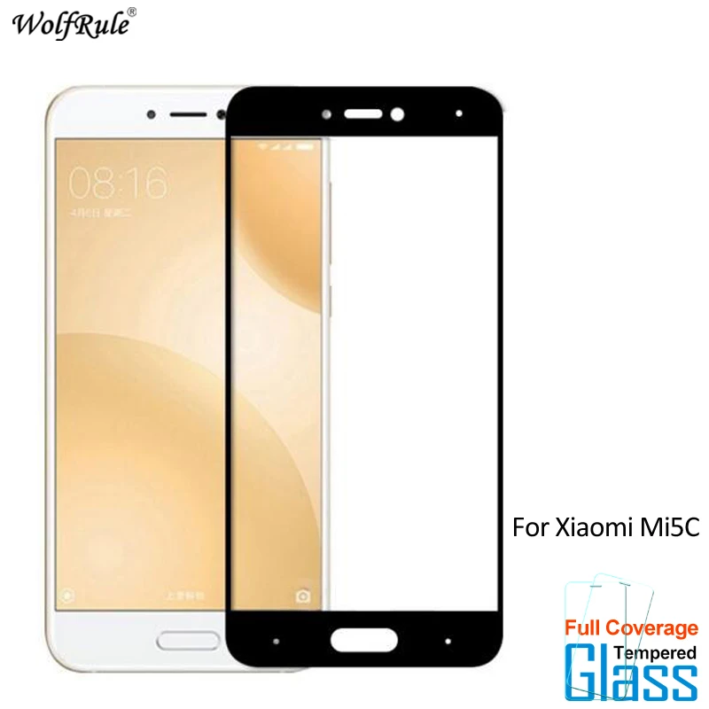 WolfRule 2 шт. стекло для Xiaomi Mi5C защита экрана закаленное полная пленка телефона Mi 5C |