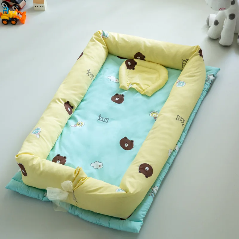 Baby Nest Bed Crib Portable Removable and Washable Travel for Children Infant Kids Cotton Cradle Dropshipping kit | Мать и ребенок