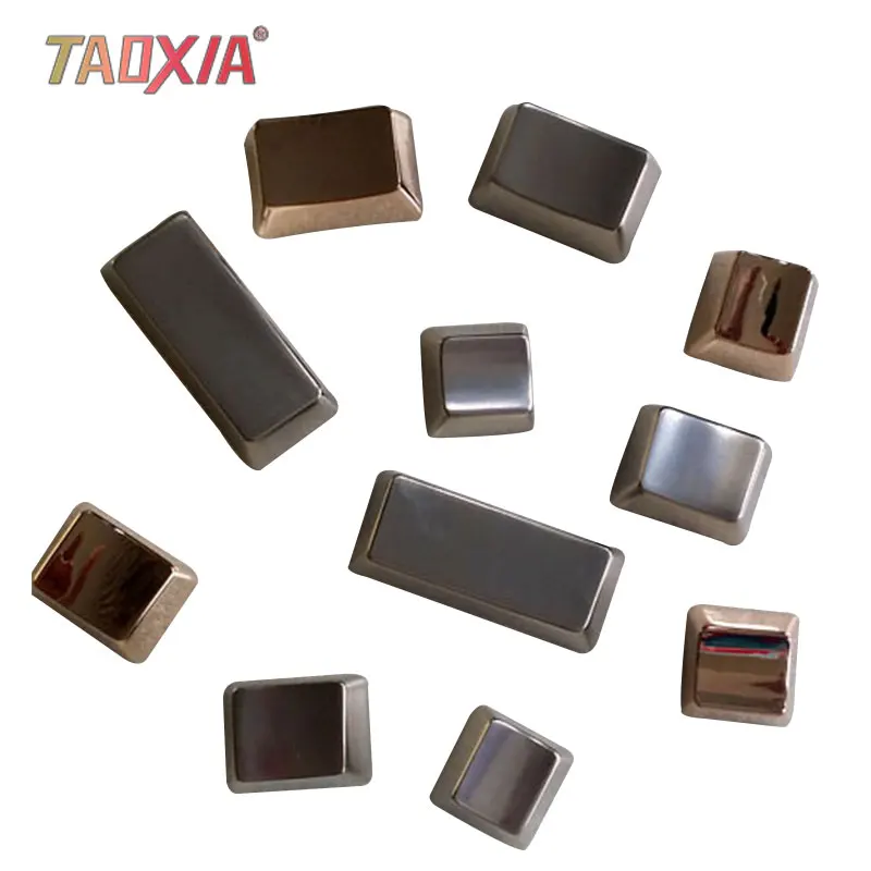 

MKC Mechanical Keyboard Metal Key Cap Gold Silver Color No Engraved / Positive 37Keys Large Key Position Custom Selection Keycap